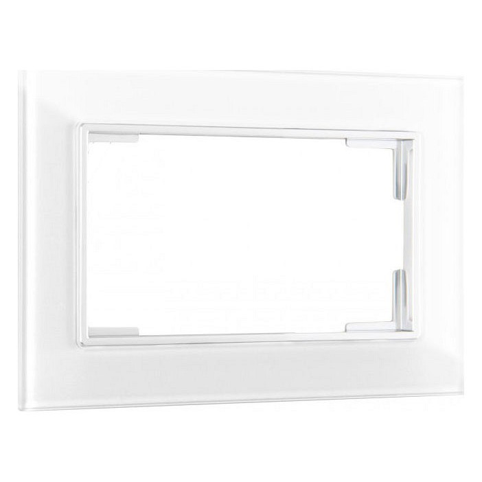 Рамка для двойной розетки arte milano am-503.02 503.02-double.white